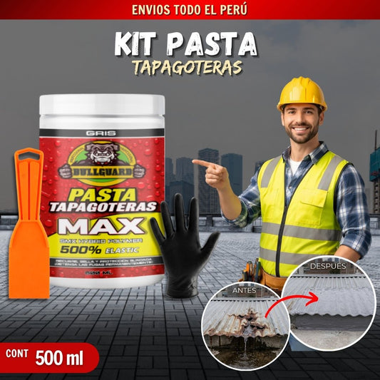 KIT PASTA TAPAGOTERAS + ESPATULA + GUANTES F1