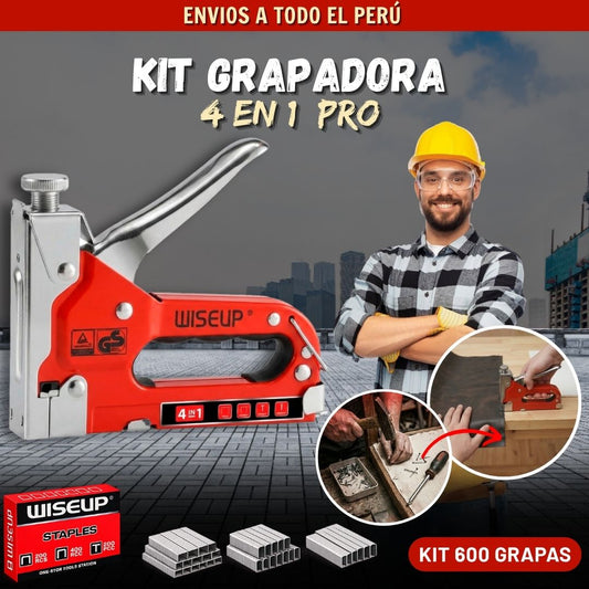 KIT GRAPADORA 4 EN 1 + CAJA DE GRAPAS T1