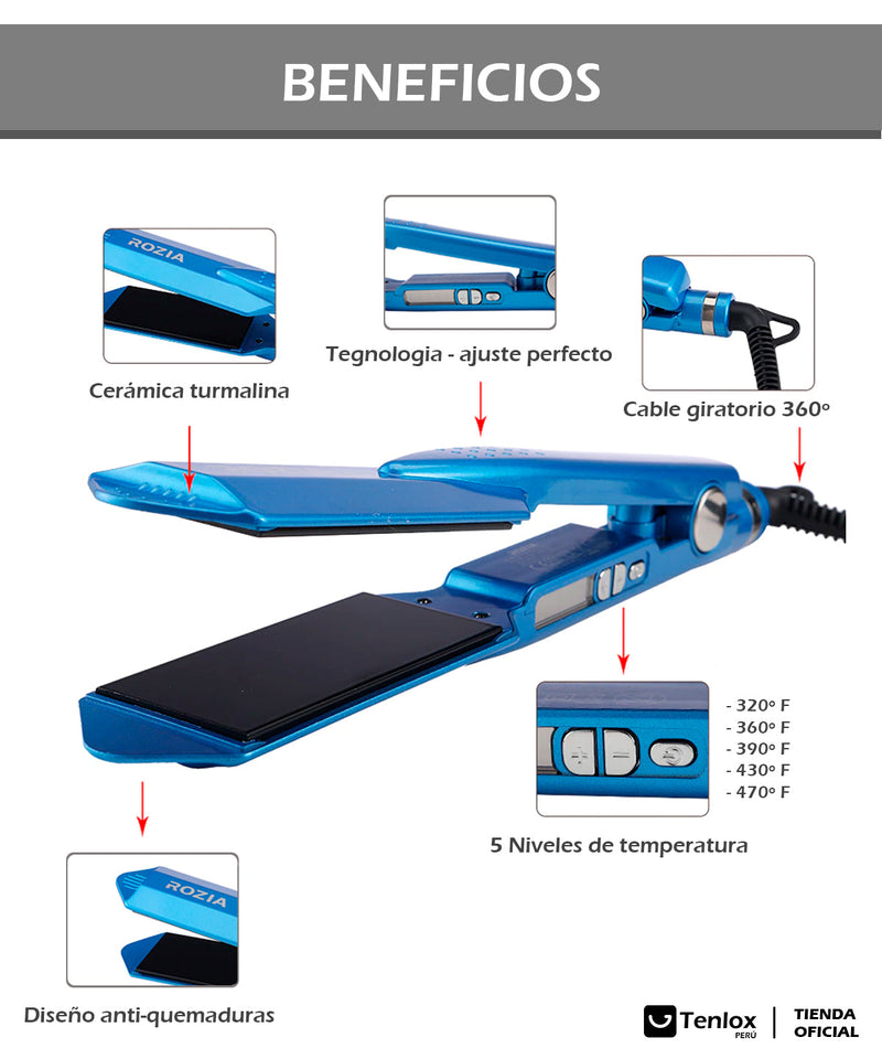 PLANCHA PROFESIONAL ROZIA 470ºF - NUEVA EDICIÓN